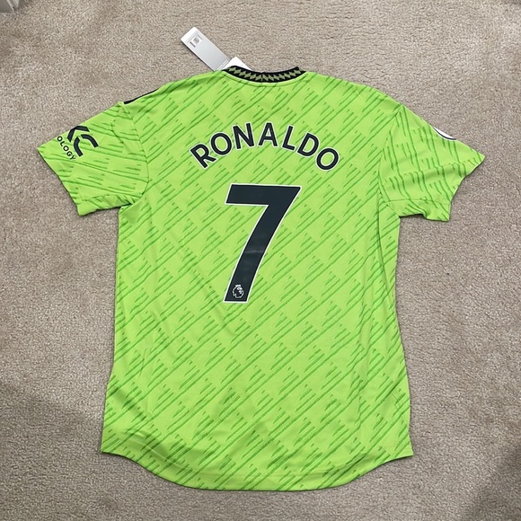 Men's Authentic adidas Ronaldo Manchester United Third Jersey 22/23 size L NWT - Picture 6 of 9